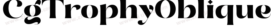 CgTrophyOblique字体转换