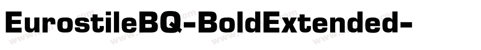 EurostileBQ-BoldExtended字体转换