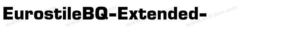 EurostileBQ-Extended字体转换