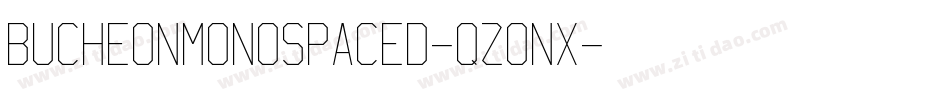 BucheonMonospaced-qZonx字体转换