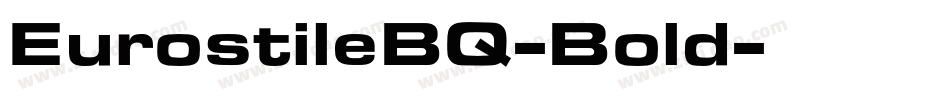 EurostileBQ-Bold字体转换