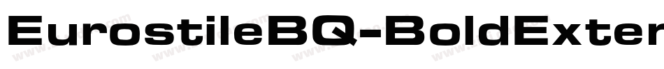 EurostileBQ-BoldExtended字体转换