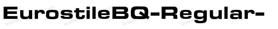 EurostileBQ-Regular字体转换