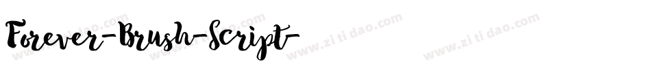 Forever-Brush-Script字体转换