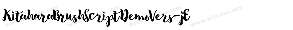 KitaharaBrushScriptDemoVers-jERw7字体转换