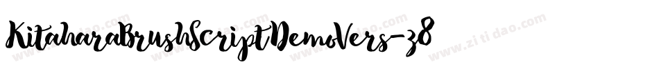 KitaharaBrushScriptDemoVers-z8JZl字体转换