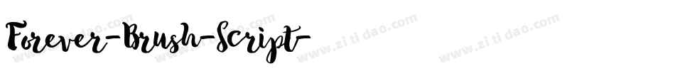 Forever-Brush-Script字体转换