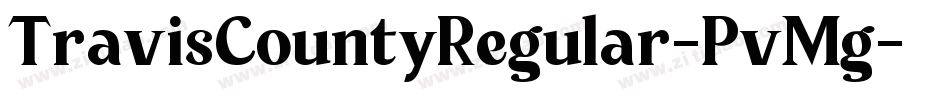 TravisCountyRegular-PvMg字体转换