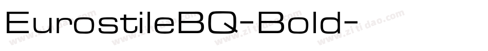 EurostileBQ-Bold字体转换