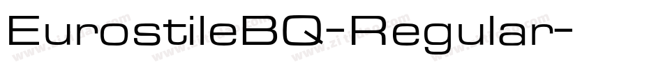 EurostileBQ-Regular字体转换