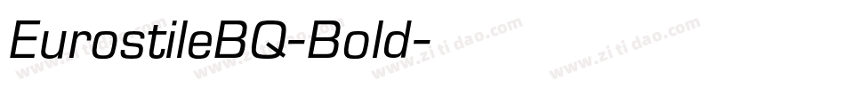 EurostileBQ-Bold字体转换