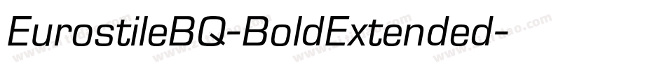 EurostileBQ-BoldExtended字体转换