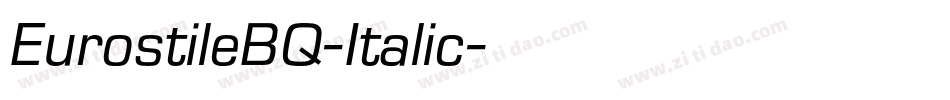 EurostileBQ-Italic字体转换