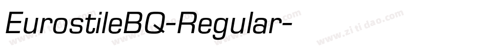 EurostileBQ-Regular字体转换