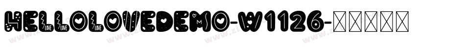 HelloLoveDemo-w1126字体转换