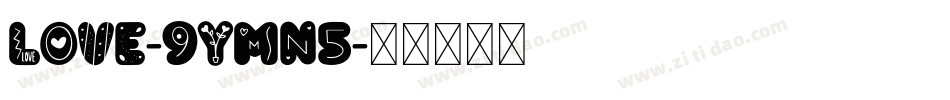 Love-9YMn5字体转换
