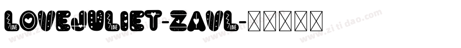 Lovejuliet-zAvL字体转换
