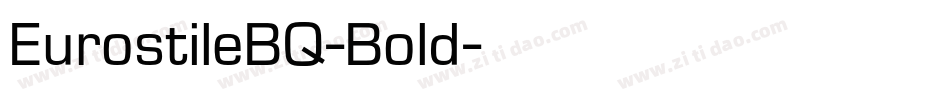 EurostileBQ-Bold字体转换