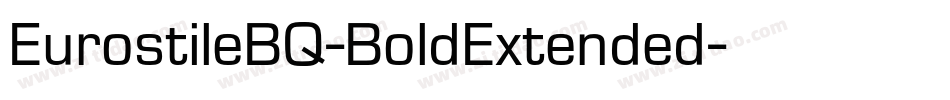 EurostileBQ-BoldExtended字体转换