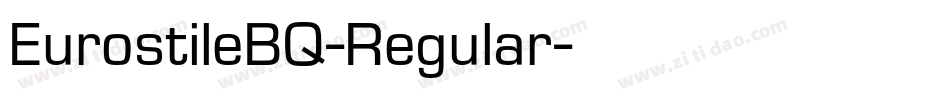 EurostileBQ-Regular字体转换