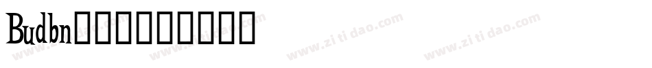 Budbn___字体转换
