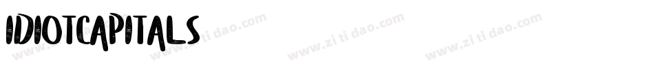 IdiotCapitals字体转换