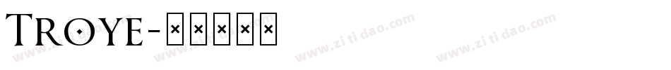 Troye字体转换