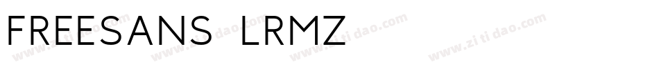 FreeSans-LrmZ字体转换