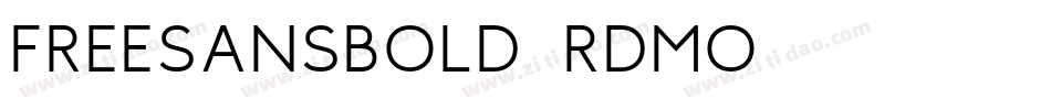 FreeSansBold-Rdmo字体转换