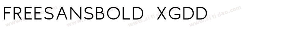 FreeSansBold-Xgdd字体转换