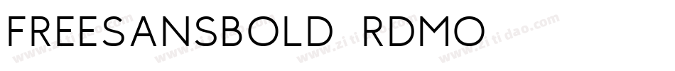FreeSansBold-Rdmo字体转换