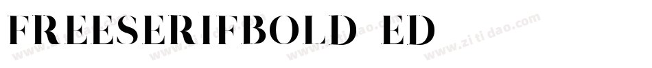 FreeSerifBold-eD53字体转换
