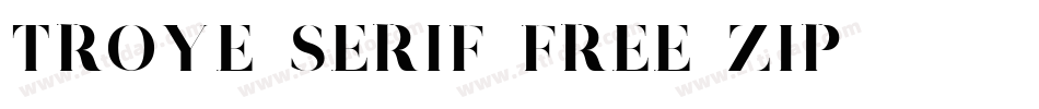 Troye-Serif-Free.zip字体转换