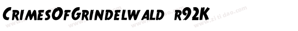 CrimesOfGrindelwald-r92K字体转换