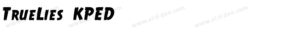 TrueLies-KPED字体转换
