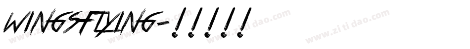 wingsflying字体转换