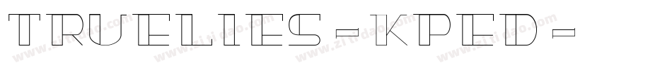 TrueLies-KPED字体转换