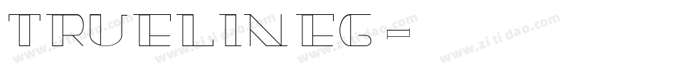 TrueLineG字体转换