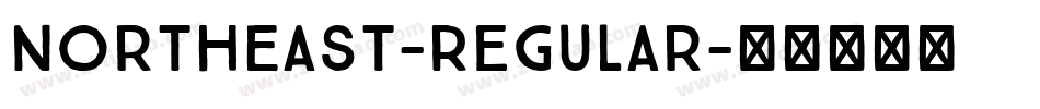 NorthEast-Regular字体转换