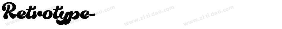 Retrotype字体转换