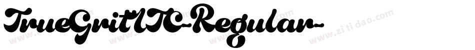 TrueGritITC-Regular字体转换