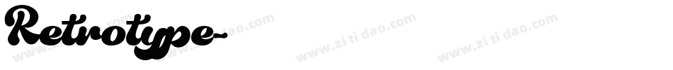 Retrotype字体转换