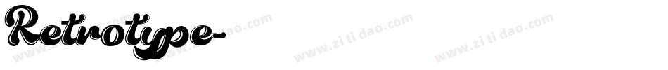 Retrotype字体转换