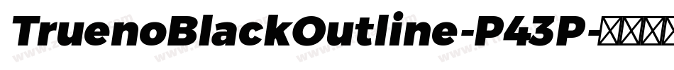 TruenoBlackOutline-P43P字体转换