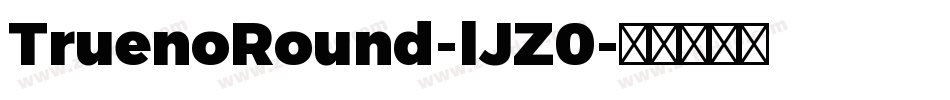 TruenoRound-lJZ0字体转换