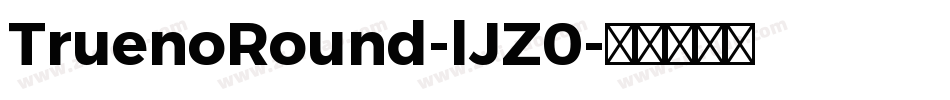 TruenoRound-lJZ0字体转换