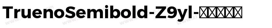 TruenoSemibold-Z9yl字体转换
