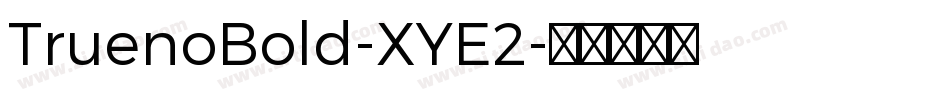 TruenoBold-XYE2字体转换
