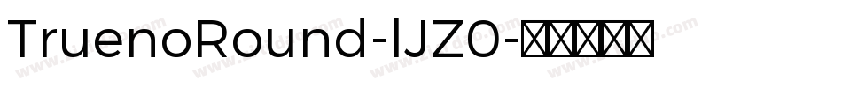 TruenoRound-lJZ0字体转换
