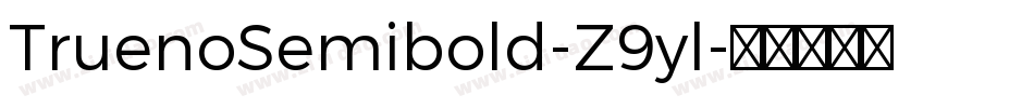 TruenoSemibold-Z9yl字体转换